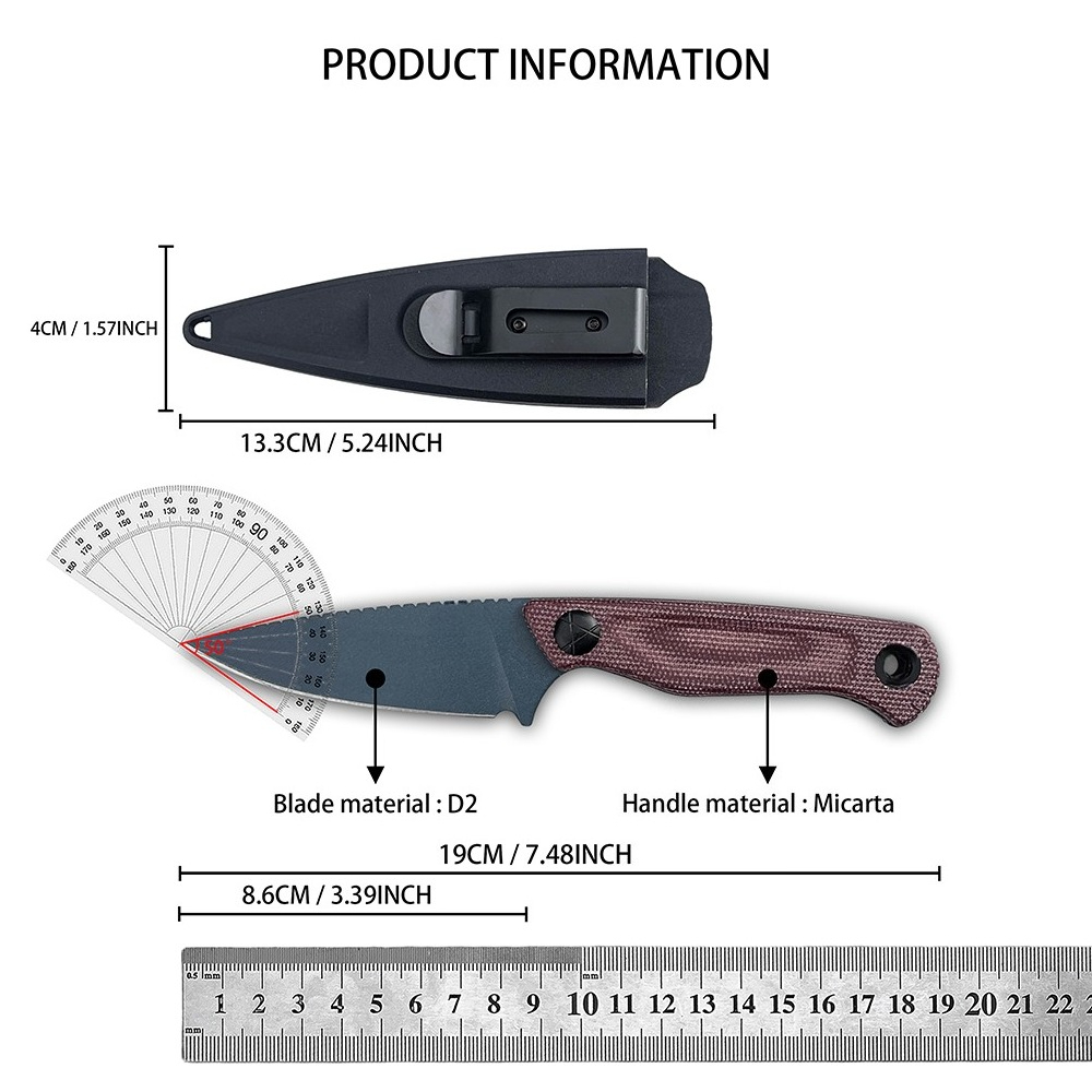 Dacian BM 203BT/203-1 고정형 D2 블 - Bushcraft Knife Fixed 리뷰 및 가격